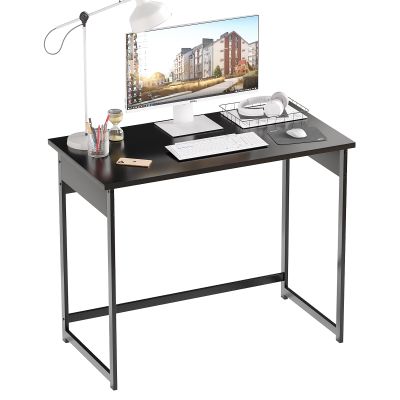 37.5 Inch Office Small Computer Desk Modern Simple Style Writing Study Work Table for Home Bedroom - Black/37.5" x 20" x 30.1"